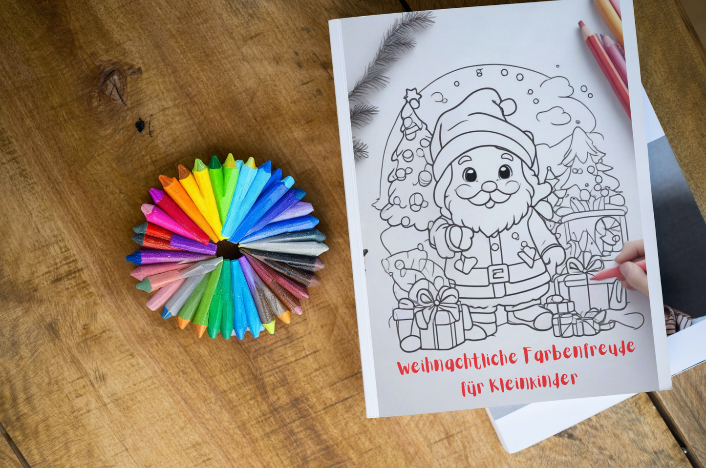 Malbuch mit süssen Weihnachtsmotiven für Kleinkinder (Download) - NEDprint