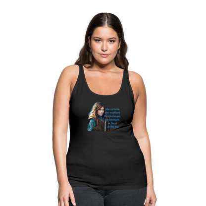 Frauen Premium Tank Top - Schwarz