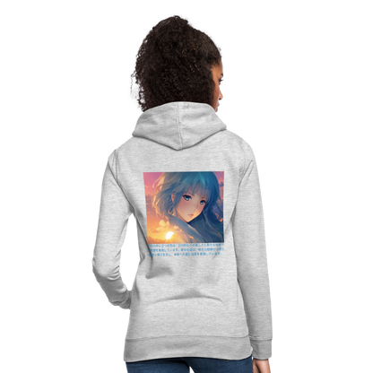 Frauen Hoodie - Hellgrau meliert