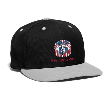 Kontrast Snapback Cap - Schwarz/Grau