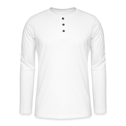 Henley Langarmshirt - weiß