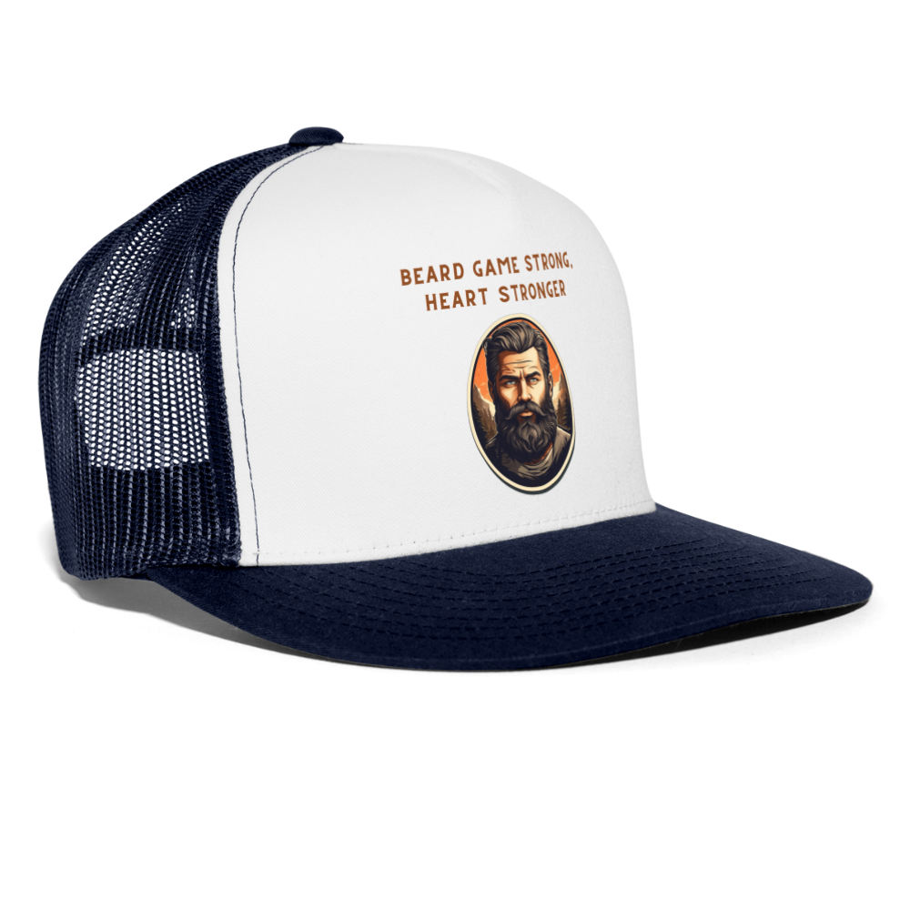 Trucker Cap - Weiß/Navy