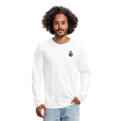 Männer Premium Langarmshirt - weiß