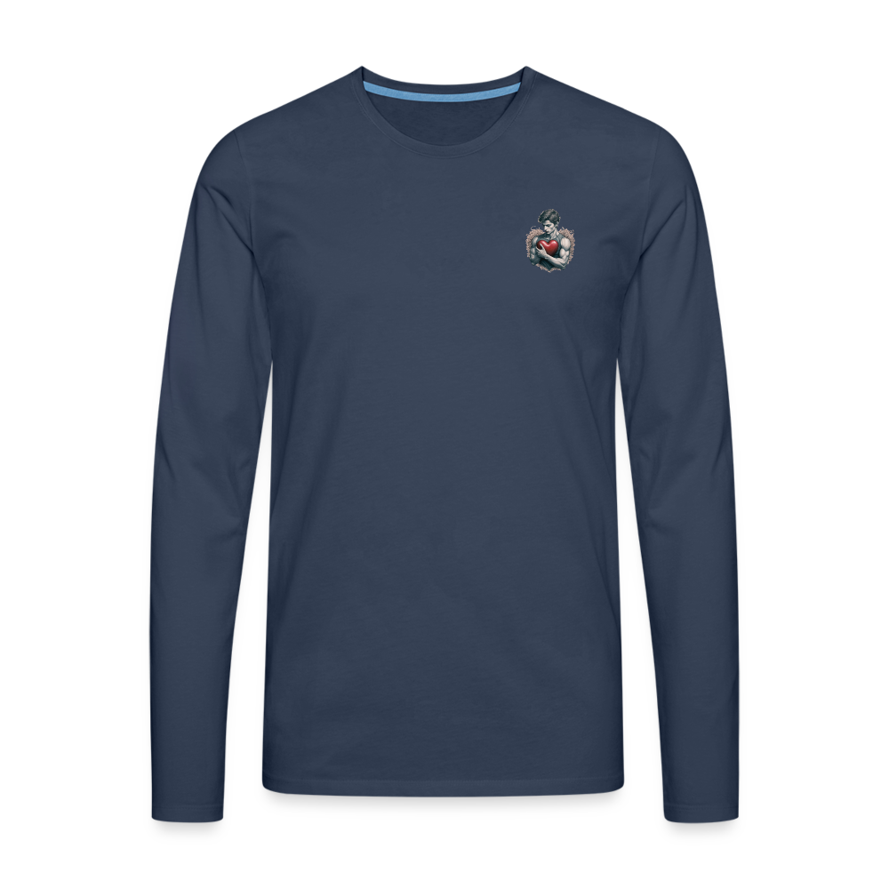 Männer Premium Langarmshirt - Navy