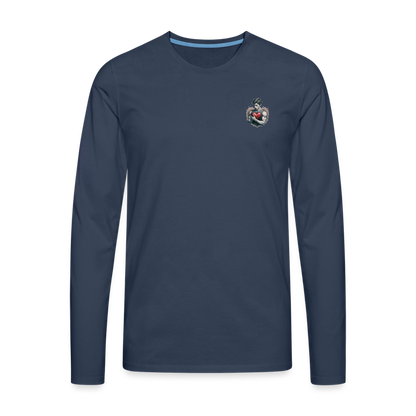 Männer Premium Langarmshirt - Navy