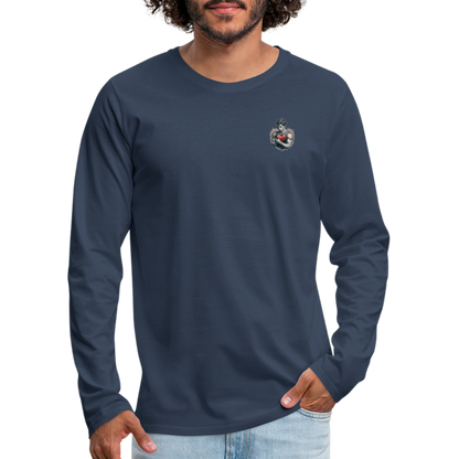 Männer Premium Langarmshirt - Navy