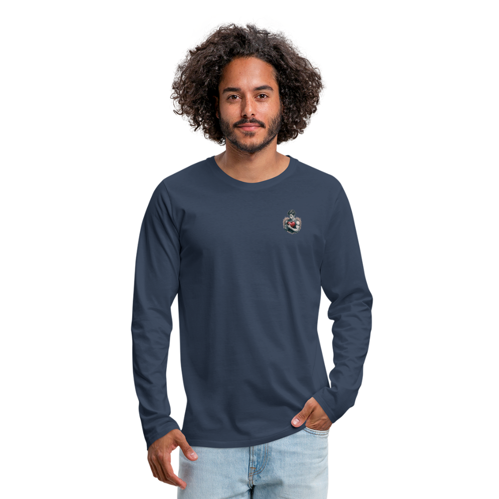 Männer Premium Langarmshirt - Navy