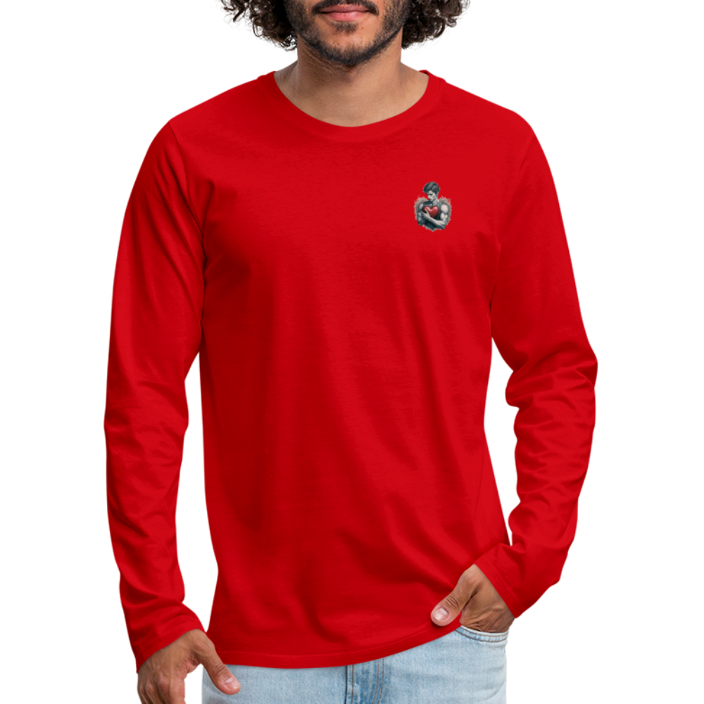 Männer Premium Langarmshirt - Rot